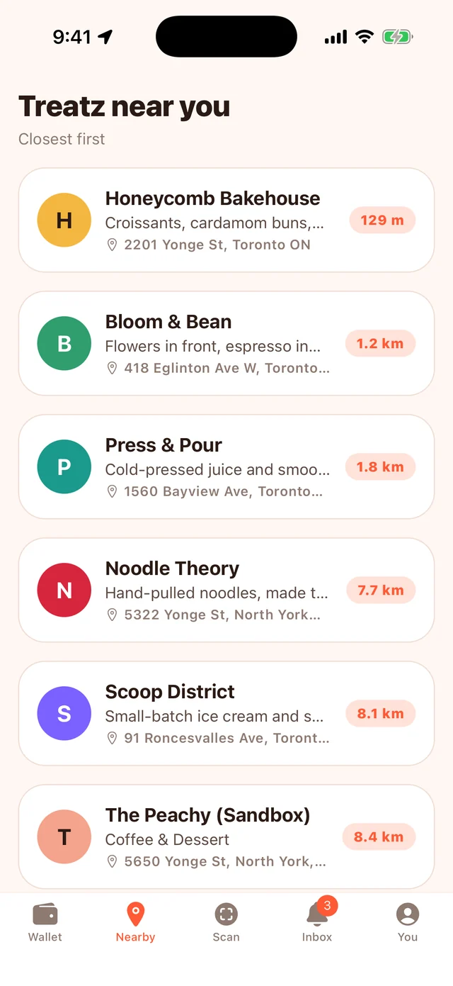 Treatz shops near you